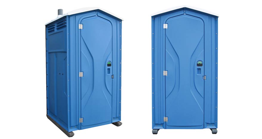 Long-term porta potty units on site in Ypsilanti, Michigan